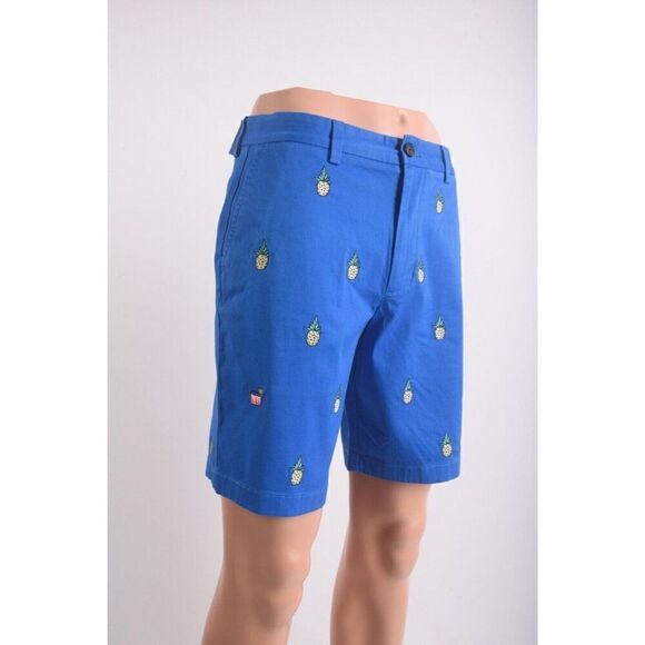 Vineyard Vines Mens Breaker Shorts US 30 Pineapple Regatta Embroidered Blue NWT - Picture 2 of 7